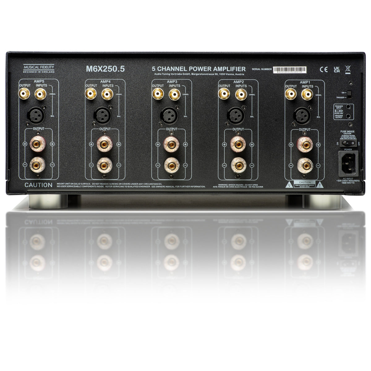 Musical Fidelity M6X250.5, 5 Channel Power Amplifier