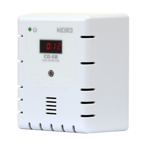 Macurco CD-6B Series Carbon Dioxide CO2 Fixed Gas Detector, 12-24V, White