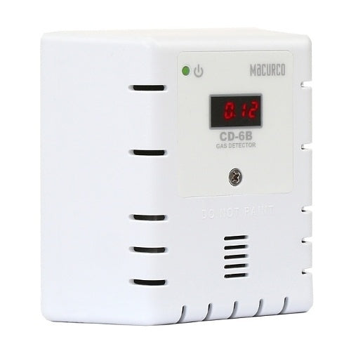 Macurco CD-6B Series Carbon Dioxide CO2 Fixed Gas Detector, 12-24V, White