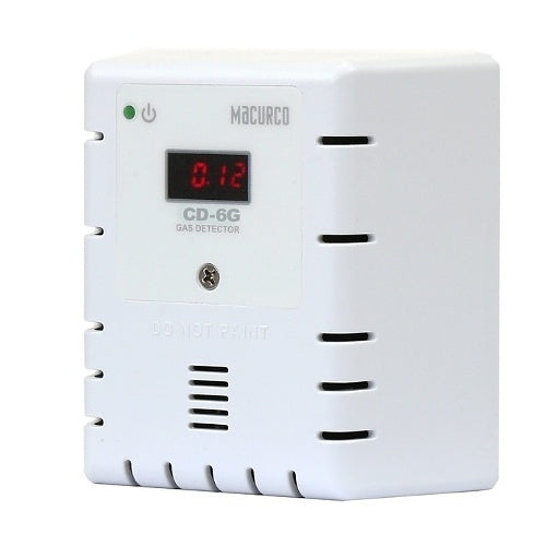 Macurco CD-6G Series Carbon Dioxide CO2 Fixed Gas Detector, 12-24V, White