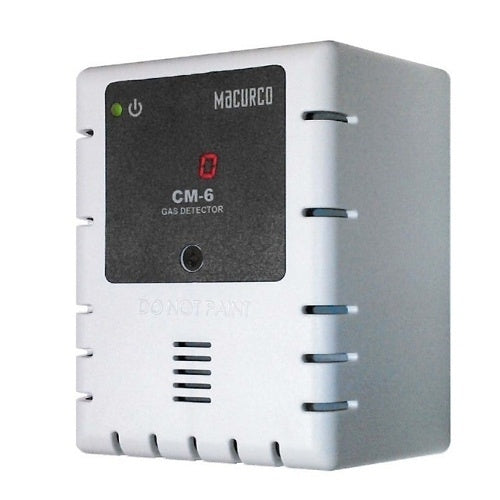Macurco CM-6 Series Carbon Monoxide CO Fixed Gas Detector, 12-24VAC or 12-32VDC, Gray