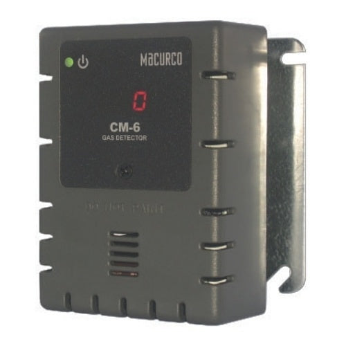 Macurco CM-6 Series Carbon Monoxide CO Fixed Gas Detector, 12-24VAC or 12-32VDC, Gray