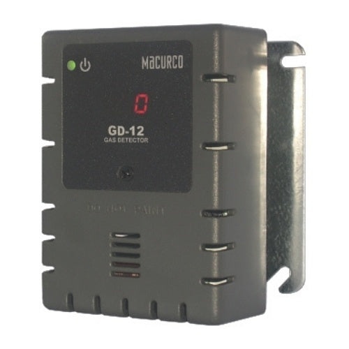 Macurco GD-12 Propane (LP) Methane (NG) Hydrogen (H2) Fixed Gas Detector, 100-240VAC, Grey