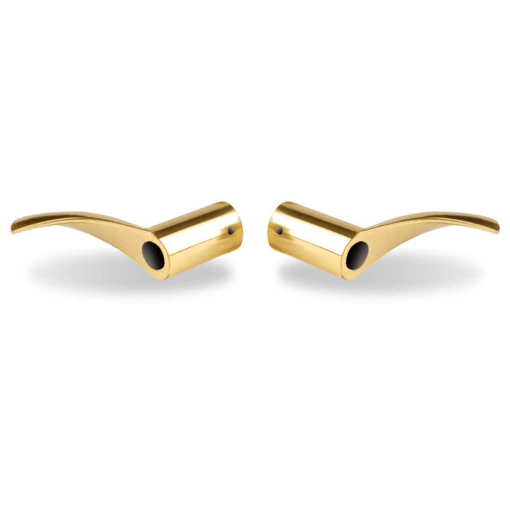 Non-US Yale® Marina Lever Pair US3 (Polished Brass)