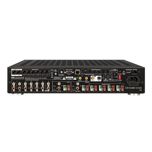 Russound MCA-66 Multi-Zone Controller and Amplifier, (6) RCA Stereo Inputs, 20W RMS x 12 at 8Ohm