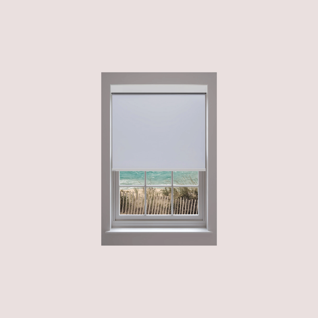 SHADES DEMO: SHEERLITE 3% - CHARCOAL W- BLK METAL FASCIA