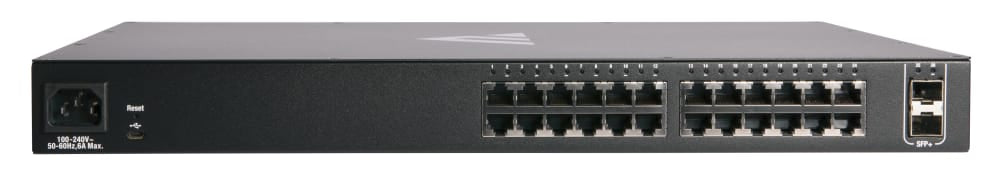 Pakedge® MS Series Layer 3 Managed Switch with OvrC | 24 1G, 16 PoE+, 245W, 2 10G SFP+