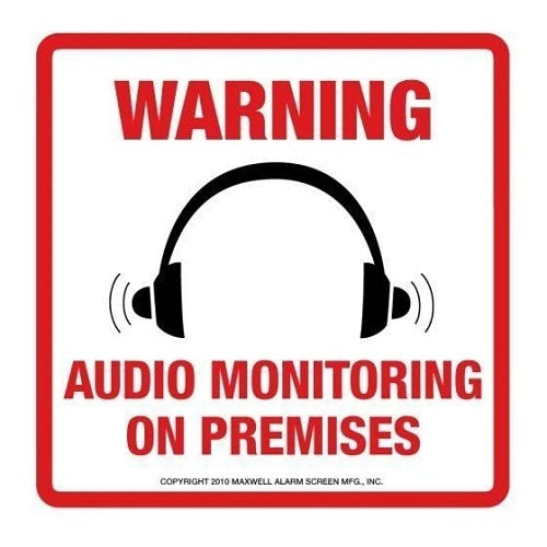 Maxwell STV208 Warning Sign Audio Monitoring