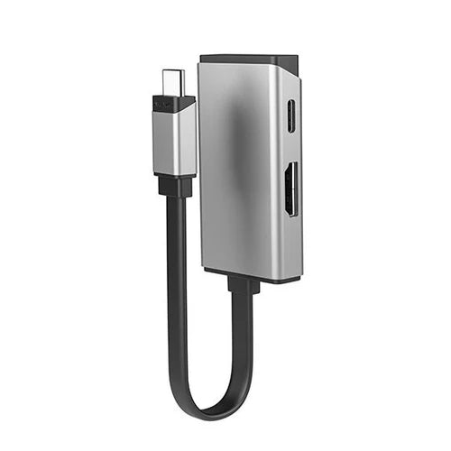 Alogic Adapter 2-in-1 USB-C Male to HDMI Female & USB-C Female Magforce 4K Ultra HD 100W Pass Through Charging