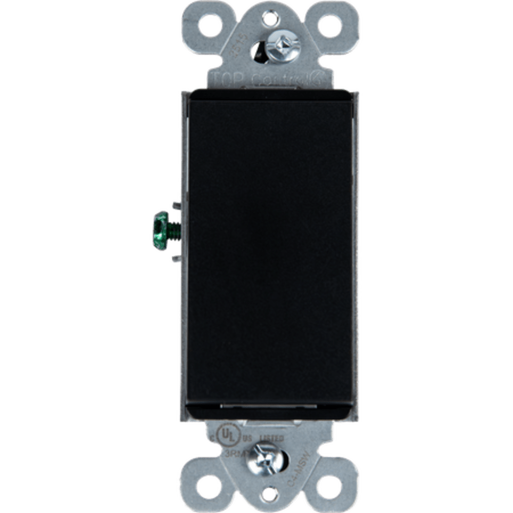 Control4® Mechanical Switch, Contemporary, 120-277VAC/15A (Midnight Black)