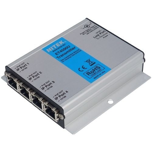 Nitek ET4500U Etherswitch IP and PoE Ethernet Extender