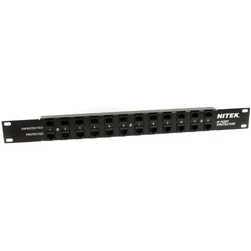 Nitek IPPTR12 IP Network 12-Port Surge Protection, 10/100