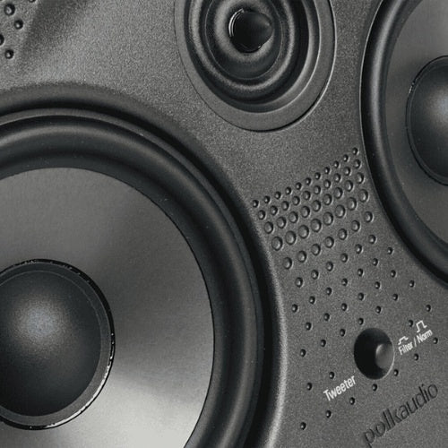 Polk AW2550 Polk 255C-RT 5.25\\" Vanishing RT Series 2-Way In-Wall Center Channel Speaker with 1\\" Swivel Mount Silk-Polymer Dome Tweeter, Pair