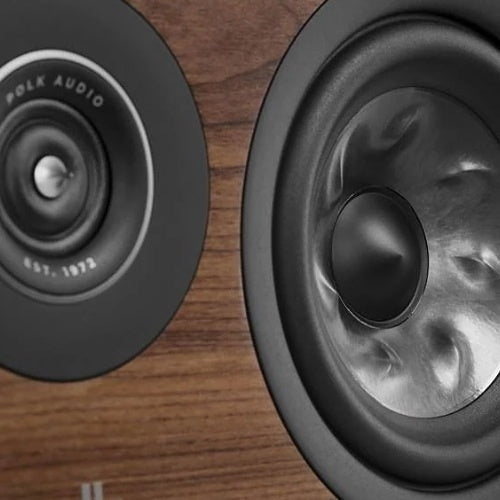 Polk 300032-14-00-005 Reserve Series R400 Compact Center Channel Speaker, Brown