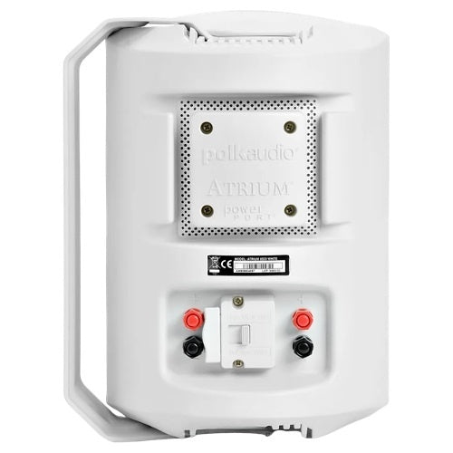 Polk AM8088 Atrium Series SDI High Performance All Weather Outdoor Loudspeaker with 6.5\\" Dual Voice Coil Driver, Dual 1\\" Tweeters and Power Port Bass Venting, White