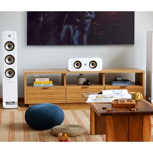 Polk 300365-03-00-005 Signature Elite ES30 Series High-Resolution Dedicated Center Channel Loudspeaker, White