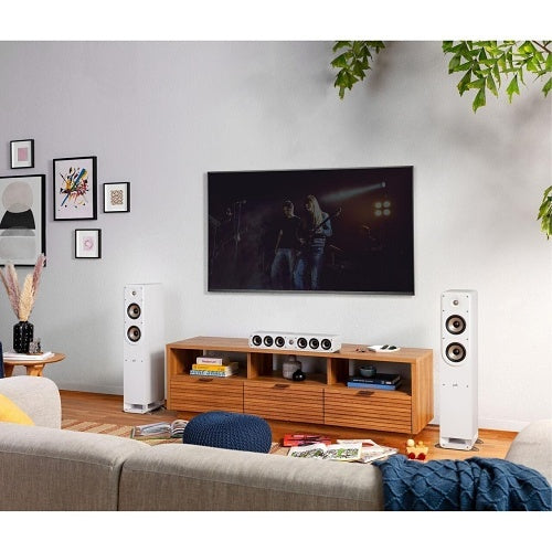 Polk 300366-03-00-005 Signature Elite Series ES35 High-Resolution Slim Center Channel Loudspeaker, White