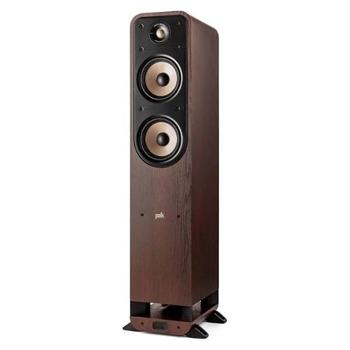 Polk 300368-14-00-005 Signature Elite Series ES55 High-Resolution Floor Standing Tower Speaker, Walnut