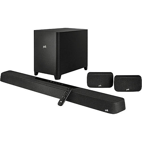 Polk 300543-01-00-101 MagniFi Max AX SR 7.1.2-Channel Dolby Atmos Soundbar and Wireless Surround System