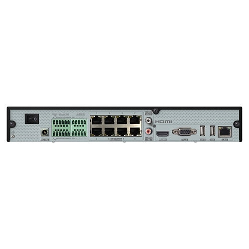 Speco N8NRX16TB 8-Channel 8K NVR with Built-in PoE Ports, Facial Recognition, 16TB HDD