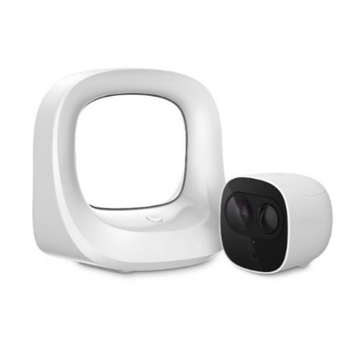 Napco ISV2-CAM-BATK 2MP ID Cube CloudCam 2-Way PIR-Motion, White