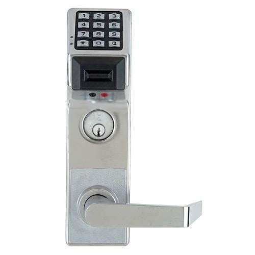 Napco PDL3500DBR/26D Alarm Lock Trilogy Series Digital Mortise Keyless Pin/Prox Lock, Straight Leverset, Satin Chrome Finish