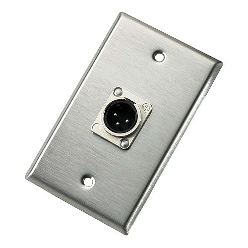 Neutrik 103M Single Male Wall Plate for NC3MD-L-1