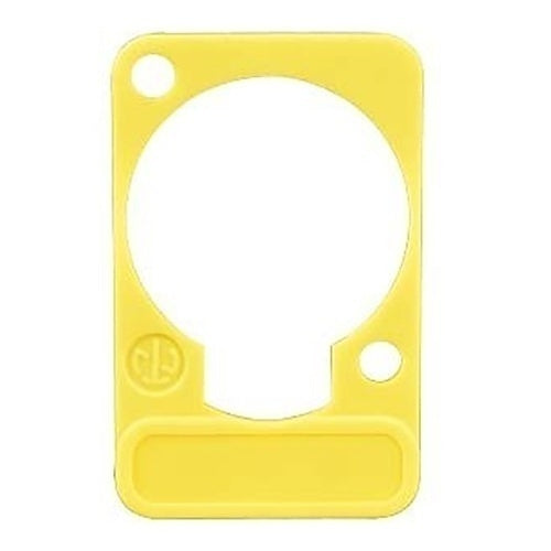 NEUTRIK DSS-YELLOW Lettering Plate for Shape Connectors, Yellow