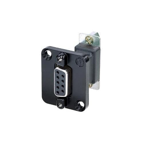 NEUTRIK NADB9FF-B DSUB9 Female-Female D-Style Connector, Black