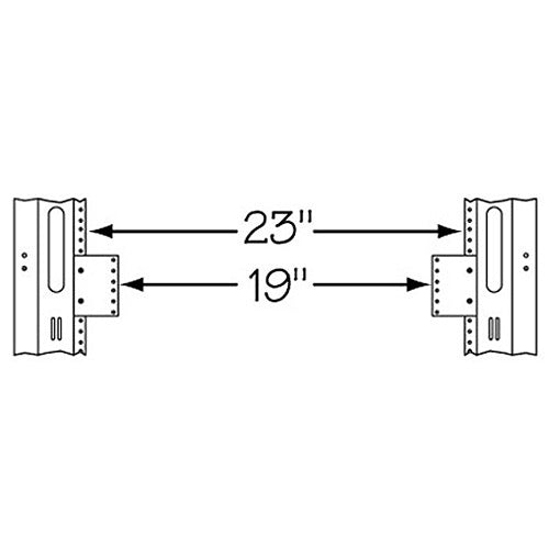Middle Atlantic 23-19-4 Rack Rail Reducer, 23-19" Width, 4U