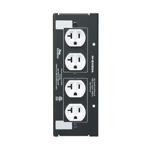 Middle Atlantic M-2X20A MPR Module, Double Duplex, 20A