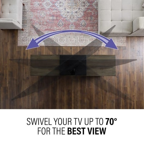 Sanus VSTV2-B3 Swivel TV Stand, for TVs 40-86\\", Black