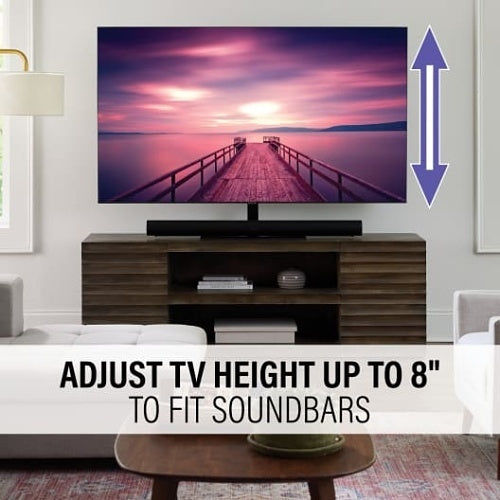 Sanus VSTV2-B3 Swivel TV Stand, for TVs 40-86\\", Black