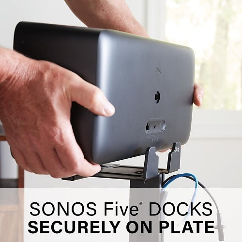 Sanus WSS52-B2 Wireless Speaker Stand for Sonos Five and Play, Black