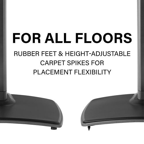 Sanus WSS52-B2 Wireless Speaker Stand for Sonos Five and Play, Black