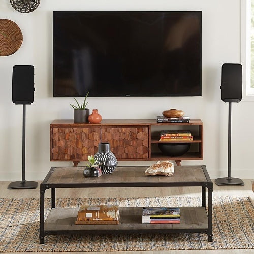Sanus WSS52-B2 Wireless Speaker Stand for Sonos Five and Play, Black
