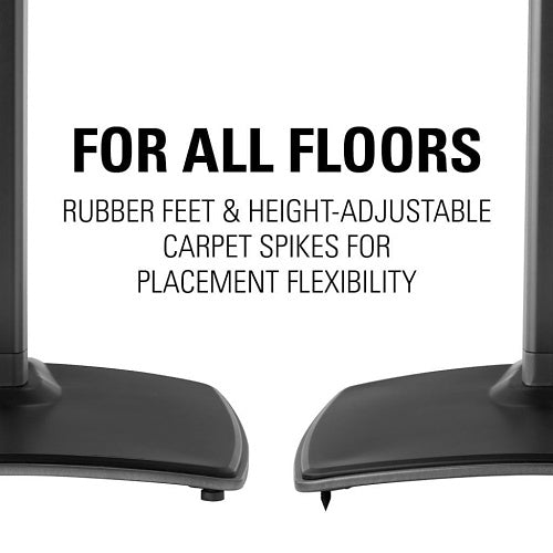 Sanus WSSA1-B1 Sanus WSSA1 Adjustable Height Wireless Speaker Stand for Sonos One, Sonos One SL, Play:1, and Play:3, Black