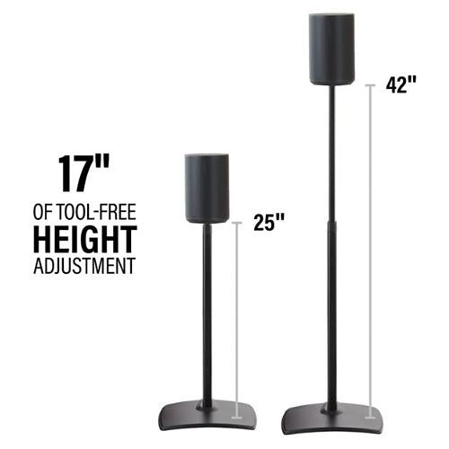 Sanus WSSE1A1-B2 Single Adjustable Stand for Sonos Era 100