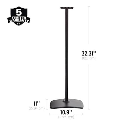 Sanus WSSE31-B2 Speaker Stand, for Sonos Era 300, Black