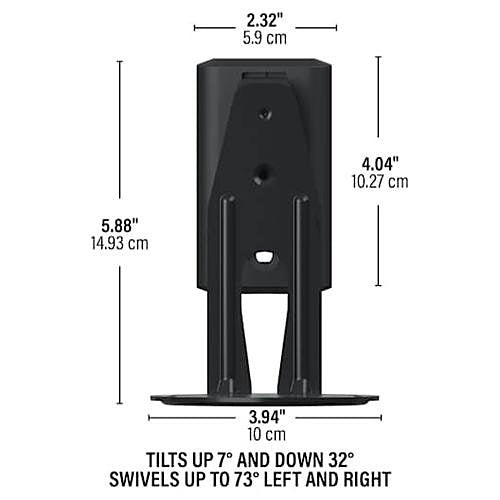 Sanus WSWME12-B2 Adjustable Speaker Wall Mount for Era 100 (Pair), Black