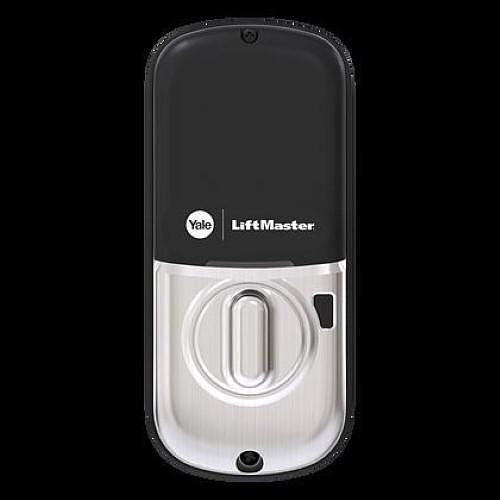 LiftMaster LMDBPACK-SN myQ Smart Touchscreen Deadbolt Lock with Wi-Fi Bridge, Satin Nickel