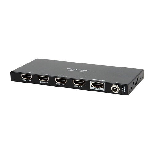 Binary B-260-444-HDR-SP14 4K HDR HDMI Splitter with EDID Control, 1x4