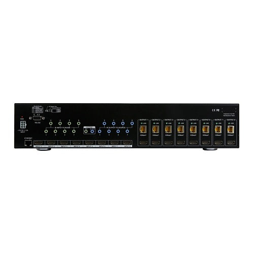 Binary B-520-MTRX-230-8x8 520 Series HDMI Matrix Switcher with HDMI and HDBaseT Outputs with POC, 8x8
