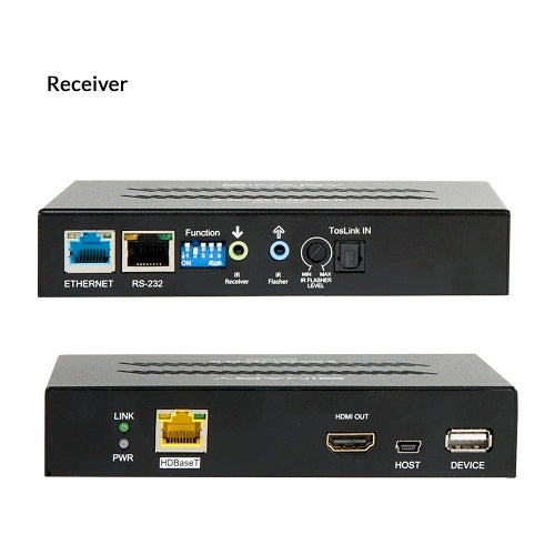Binary B-600-EXT-330-RS-IP 600 Series 4K Ultra HD HDBaseT Extender with ARC with Optical Audio Return and 2-Way USB