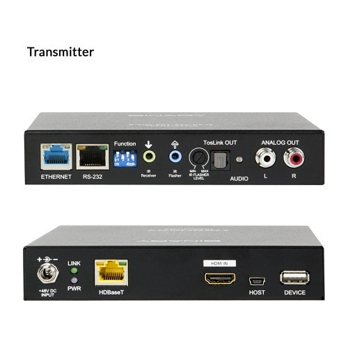 Binary B-600-EXT-330-RS-IP 600 Series 4K Ultra HD HDBaseT Extender with ARC with Optical Audio Return and 2-Way USB