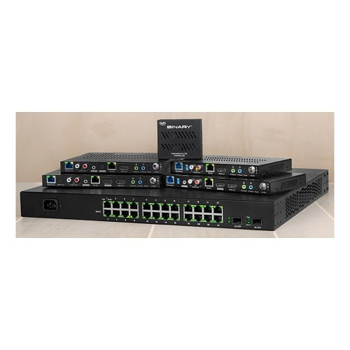 Binary B-900-MOIP-4K-TX-2AC 900 Series 4K Media over IP Transmitter with Audio Downmixing