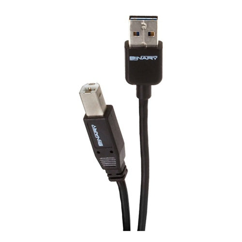 Binary B-USB2-AB-1M USB 2.0 Reversible A (Male) to B (Male) Cable, 1m (3.28')