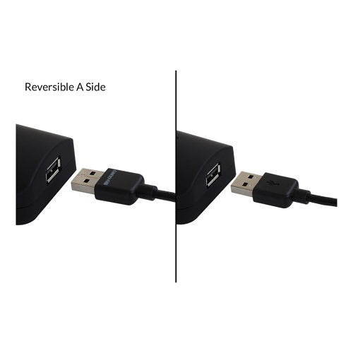 Binary B-USB2-AB-1M USB 2.0 Reversible A (Male) to B (Male) Cable, 1m (3.28\')