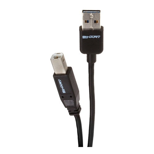 Binary B-USB2-AB-4M USB 2.0 Reversible A (Male) to B (Male) Cable, 4m (13.12')