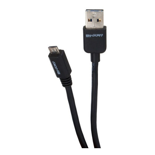 Binary B-USB2-AMICROB-1M USB 2.0 Reversible A Male to Micro B Male Cable, 3.3'
